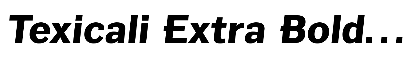 Texicali Extra Bold Italic